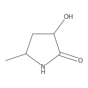 (3R,5S)-3-Hydroxy-5-methylpyrrolidin-2-one结构式