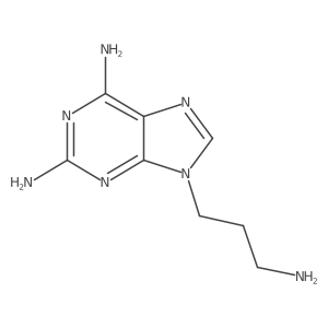 9-(3-Aminopropyl)-9H-purine-2,6-diamine结构式