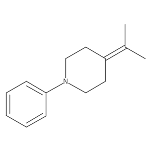 4-(1-Methylethylidene)-1-phenylpiperidine Structure