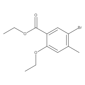 Ethyl 5-bromo-2-ethoxy-4-methylbenzoate Structure