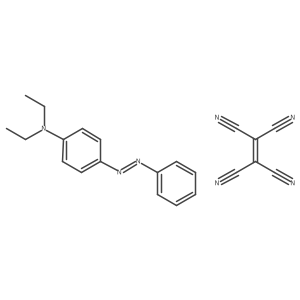 N,N-diethyl-4-phenyldiazenylaniline;ethene-1,1,2,2-tetracarbonitrile Structure