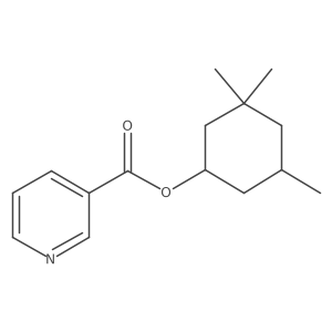 3-Pyridinecarboxylic acid, 3,3,5-trimethylcyclohexyl ester, cis-结构式