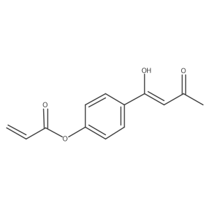 4-(3-Hydroxy-1-oxo-2-buten-1-yl)phenyl 2-propenoate Structure
