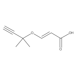 3-[(1,1-Dimethyl-2-propyn-1-yl)oxy]-2-propenoic acid Structure