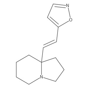 (Z)-5-(2-(Octahydroindolizin-8a-yl)vinyl)isoxazole结构式