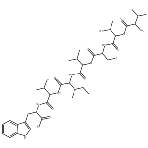 L-Tryptophan, L-valyl-L-threonyl-L-seryl-L-valyl-L-isoleucyl-L-threonyl- Structure