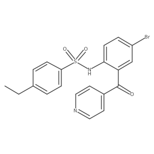 N-[4-Bromo-2-(pyridine-4-carbonyl)-phenyl]4-ethyl-benzenesulfonamide Structure