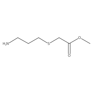 Methyl 2-[(3-aminopropyl)sulfanyl]acetate结构式