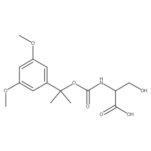 N-[[1-(3,5-Dimethoxyphenyl)-1-methylethoxy]carbonyl]-L-serine Structure