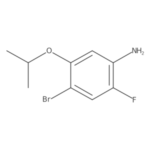 4-Bromo-2-fluoro-5-isopropoxyaniline结构式