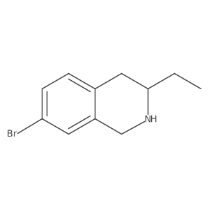 7-Bromo-3-ethyl-1,2,3,4-tetrahydroisoquinoline结构式