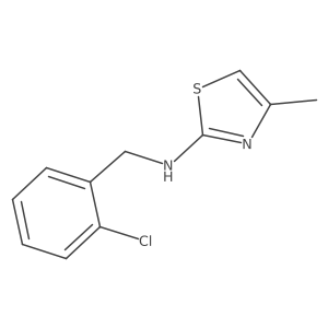 N-[(2-Chlorophenyl)methyl]-4-methyl-2-thiazolamine Structure