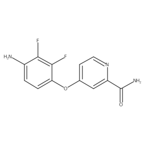 4-(4-Amino-2,3-difluorophenoxy)pyridine-2-carboxamide结构式