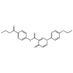 Ethyl 4-({[1-(4-ethoxyphenyl)-4-oxo-1,4-dihydropyridazin-3-yl]carbonyl}amino)benzoate Structure