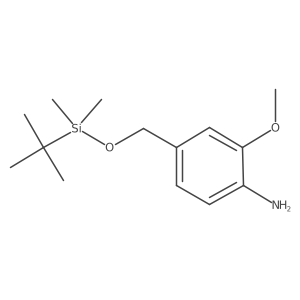 4-((Tert-butyldimethylsilyloxy) methyl)-2-methoxyaniline结构式