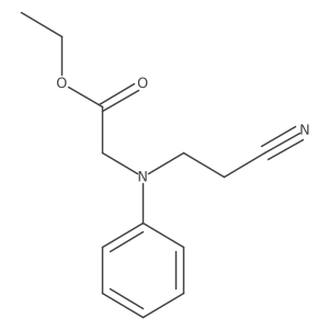 Ethyl 2-[(2-cyanoethyl)(phenyl)amino]acetate结构式