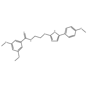3,5-dimethoxy-N-(2-((5-(4-methoxyphenyl)-1H-imidazol-2-yl)thio)ethyl)benzamide Structure