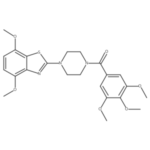 (4-(4,7-Dimethoxybenzo[d]thiazol-2-yl)piperazin-1-yl)(3,4,5-trimethoxyphenyl)methanone Structure