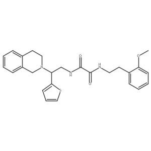 N1-(2-(3,4-dihydroisoquinolin-2(1H)-yl)-2-(thiophen-2-yl)ethyl)-N2-(2-methoxyphenethyl)oxalamide Structure