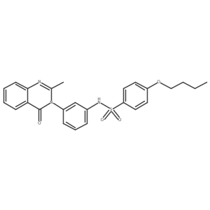 4-butoxy-N-(3-(2-methyl-4-oxoquinazolin-3(4H)-yl)phenyl)benzenesulfonamide Structure