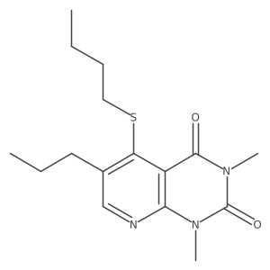 5-(butylthio)-1,3-dimethyl-6-propylpyrido[2,3-d]pyrimidine-2,4(1H,3H)-dione结构式