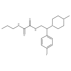 N1-(2-(4-fluorophenyl)-2-(4-methylpiperazin-1-yl)ethyl)-N2-propyloxalamide Structure
