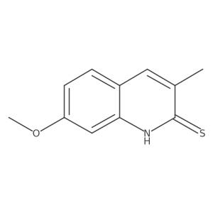 7-Methoxy-3-methylquinoline-2-thiol Structure
