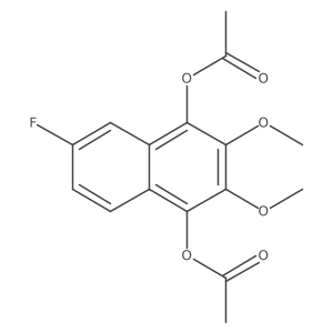 6-Fluoro-2,3-dimethoxy-1,4-naphthalenediyl diacetate Structure
