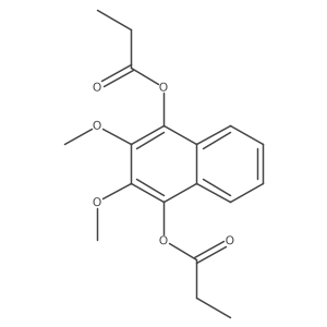 1,4-Naphthalenediol, 2,3-dimethoxy-, dipropanoat结构式