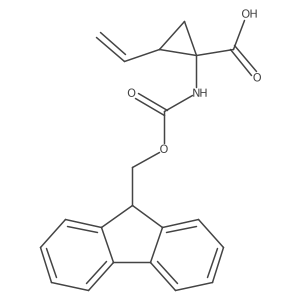 (1R,2S)-1-(9H-Fluoren-9-ylmethoxycarbonylamino)-2-vinyl-cyclopropanecarboxylic acid Structure