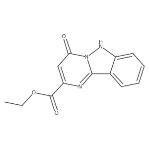 Ethyl 4-oxo-1,4-dihydropyrimido[1,2-b]indazole-2-carboxylate Structure