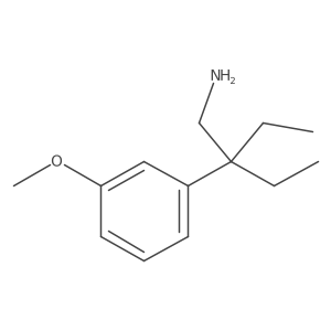 beta,beta-Diethyl-3-methoxybenzeneethanamine结构式