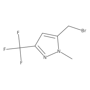 5-(Bromomethyl)-1-methyl-3-(trifluoromethyl)-1H-pyrazole结构式