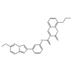8-ethoxy-N-(3-(6-methoxyimidazo[1,2-b]pyridazin-2-yl)phenyl)-2-oxo-2H-chromene-3-carboxamide结构式