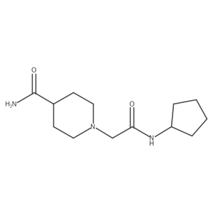 1-(2-(Cyclopentylamino)-2-oxoethyl)piperidine-4-carboxamide Structure