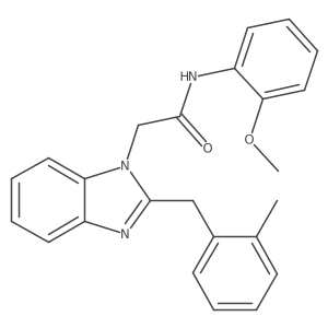N-(2-methoxyphenyl)-2-[2-(2-methylbenzyl)-1H-1,3-benzimidazol-1-yl]acetamide结构式