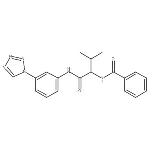 N-(3-methyl-1-oxo-1-{[3-(1H-tetrazol-1-yl)phenyl]amino}butan-2-yl)benzamide Structure