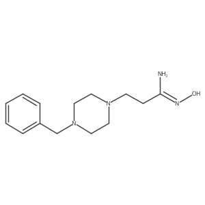 3-(4-benzylpiperazin-1-yl)-N'-hydroxypropanimidamide结构式