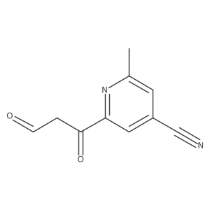 2-(1,3-Dioxopropyl)-6-methyl-4-pyridinecarbonitrile结构式