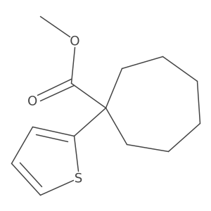 Methyl 1-(2-thienyl)cycloheptanecarboxylate Structure