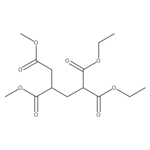 1-Ethyl 6-methyl 2-(ethoxycarbonyl)-4-(methoxycarbonyl)hexane-1,6-dioate Structure