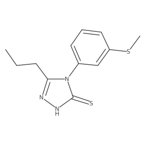 4-(3-methylsulfanylphenyl)-3-propyl-1H-1,2,4-triazole-5-thione结构式