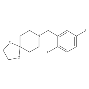 8-[(2,5-Difluorophenyl)methyl]-1,4-dioxa-8-azaspiro[4.5]decane结构式