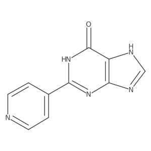 2-(Pyridin-4-yl)-1H-purin-6(9H)-one结构式