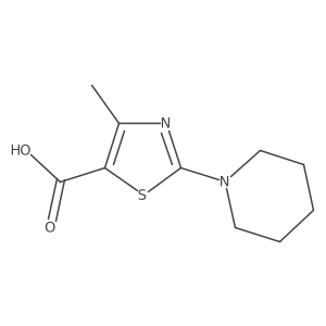 4-Methyl-2-piperidin-1-yl-1,3-thiazole-5-carboxylic acid Structure