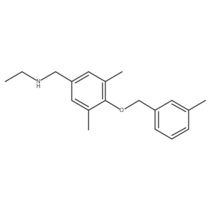 ({3,5-Dimethyl-4-[(3-methylphenyl)methoxy]phenyl}methyl)(ethyl)amine Structure