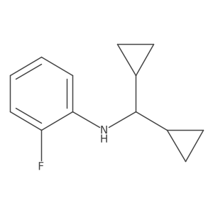 N-(dicyclopropylmethyl)-2-fluoroaniline结构式