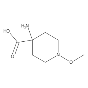 4-Amino-1-methoxy-piperidine-4-carboxylic acid结构式