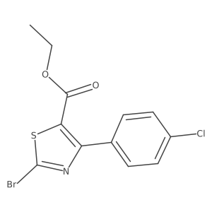 CCOC(=O)c1sc(Br)nc1-c1ccc(Cl)cc1结构式