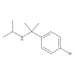 2-(4-bromophenyl)-N-isopropylpropan-2-amine Structure